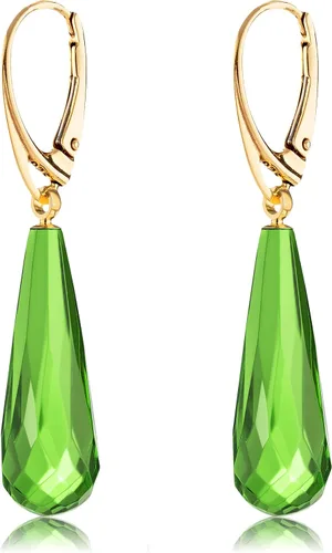 Vista 5 de Amber by Mazukna - Natural Amber Earrings for Women - Light Weight Gemstone Earrings, Silver ag925 Clasp, Dangle Semi-Precious Women's Jewelry