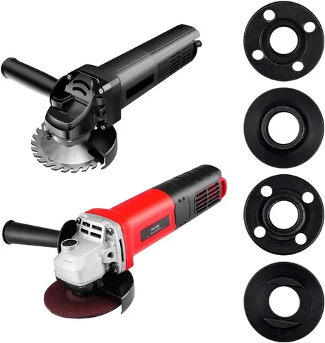 Vista 6 de Topbuti Llave angular de brida de amoladora, tuerca de bloqueo de metal para compatible con Dewalt Milwaukee 193465-4 Bosch Black Decker Ryobi