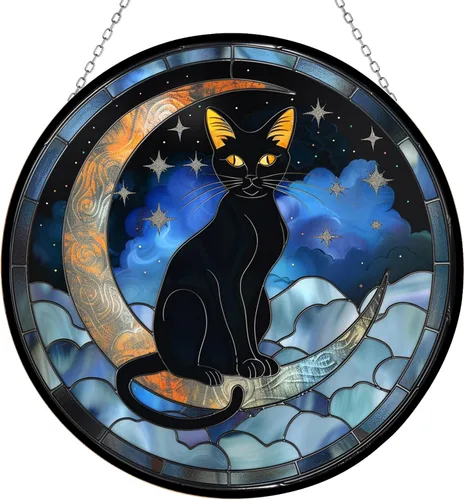 Vista 11 de Anahata - Atrapasoles para colgar en la ventana, diseño de dragón gótico, dragón gótico, adornos de Navidad para amantes de la ficción, decoración