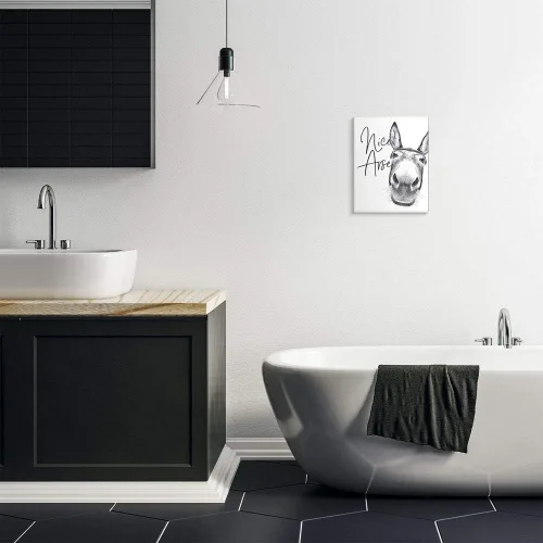 Vista 50 de Jabón de toallas de baño con diseño de conejo para bebé, placa de pared de Sin marco