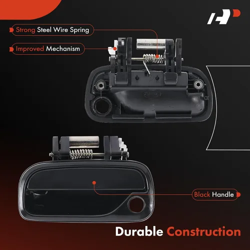Vista 4 de A-Premium Manija de puerta exterior delantera izquierda del lado del conductor compatible con Toyota Tundra 2000-2003, Tundra 2004-2006 Pastilla