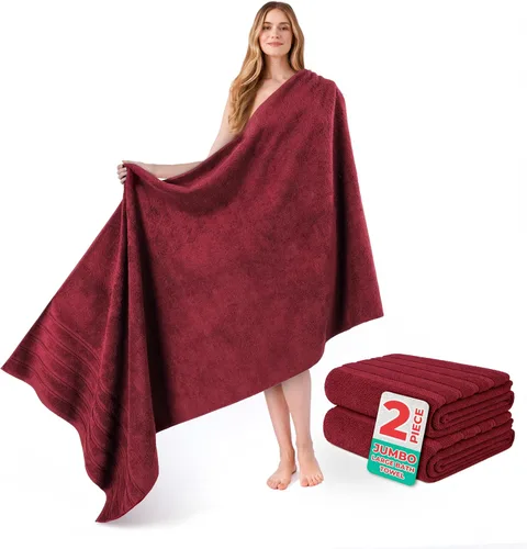 Vista 29 de American Soft Linen 100% Cotton Luxury Turkish Towels, 2PC 35x70 Bath Sheet