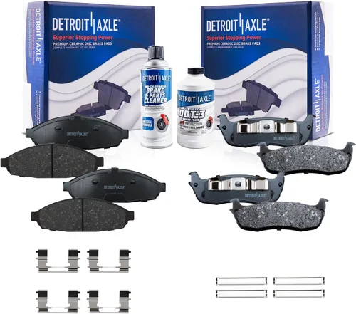 Vista 79 de Detroit Axle - Pastillas de Freno Delantero Izquierdo Reemplazo de Pinza de Disco para Ford Fusion Mazda 6 Lincoln MKZ Mercury Milan 2006-2012