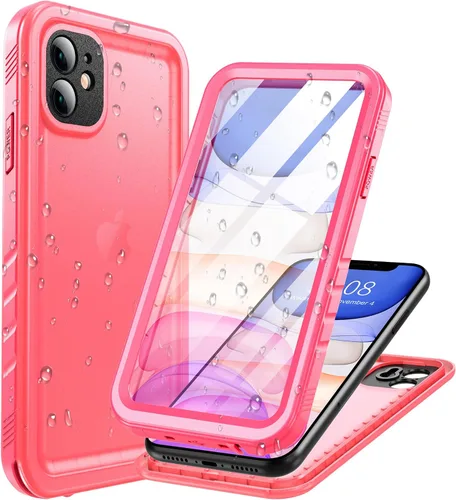 Vista 46 de Cozycase TOP - Funda impermeable militar IP68 para iPhone XR, resistente 360 a prueba de golpes, cuerpo completo, con protector de cámara