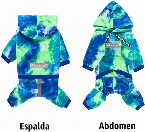 Vista 2 de Sudadera con capucha para perros de invierno para perros grandes y medianos, sudadera con capucha de 5 patas, sudadera con capucha de forro polar