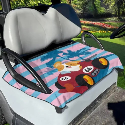Vista 10 de Accesorios para carrito de golf, fundas de asiento para EZGO, ajuste universal, mantas de toalla de asiento para carrito de golf, fácil de instalar