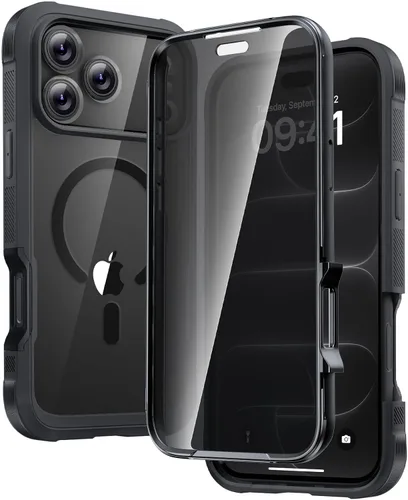 Vista 192 de Carcasa Diaclara diseñada para iPhone 12/12 Pro, carcasa completa resistente con protector de pantalla táctil y antiarañazos integrado, carcasa Azul