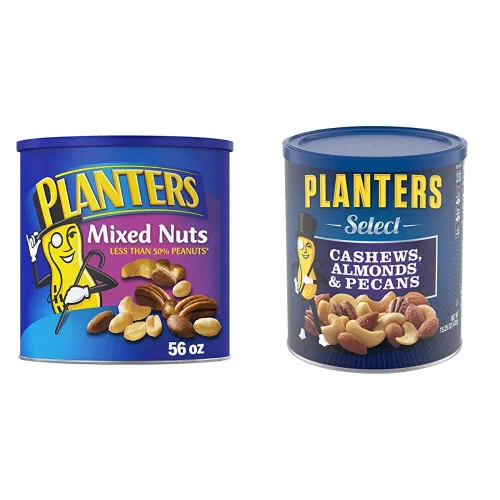 Vista 8 de PLANTERS Nueces mixtas saladas y nueces mixtas saladas de lujo PLANTERS Snacks para fiestas, proteínas a base de plantas