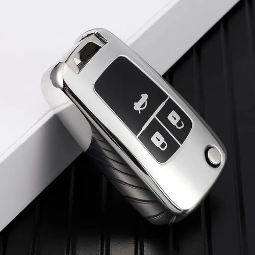 Vista 7 de TPU Car Remote Key Case Cover Shell Fob, for Buick for Chevrolet Cruze Aveo Trax for Opel Astra Corsa Meriva Zafira Antara J