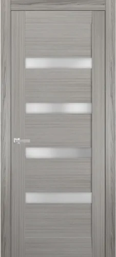 Vista 8 de Pantry Kitchen Lite - Puerta de 24 x 80 pulgadas con herrajes Quadro 4113 Seda blanca con vidrio opaco esmerilado Adornos de marco de un solo