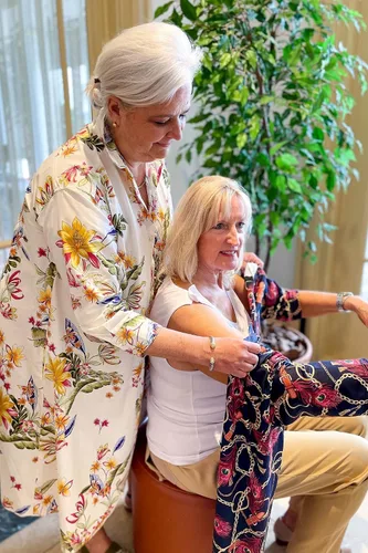 Vista 3 de Ovidis Camisola adaptativa Ropa de espalda abierta para mujeres mayores - Cami