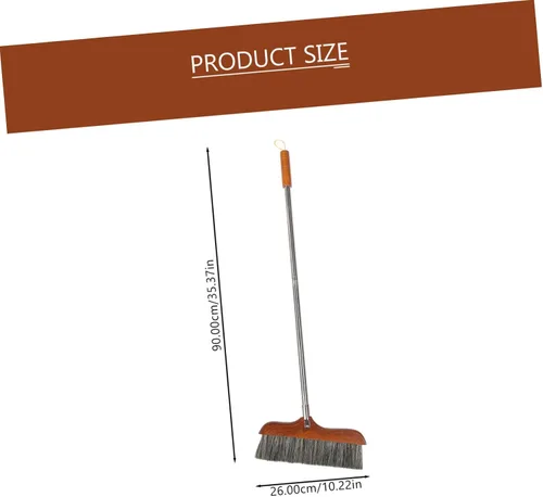 Vista 8 de Escoba reutilizable de limpieza de suelos para uso en interiores, escoba de limpieza del hogar resistente con recogedor para barrer suelos, cocina