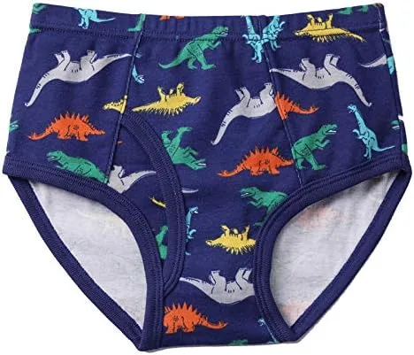 Vista 3 de Calzoncillos 100% algodón para niños pequeños, ropa interior suave de dinosaurio para niños pequeños