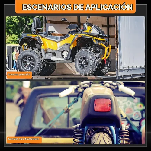 Vista 6 de Therwen 10 Piezas Accesorio de Perno Roscado de Doble Orejeta para Riel en L con Tuerca de Amarre Capacidad 5500 Libras Para Usar con Riel de Pista