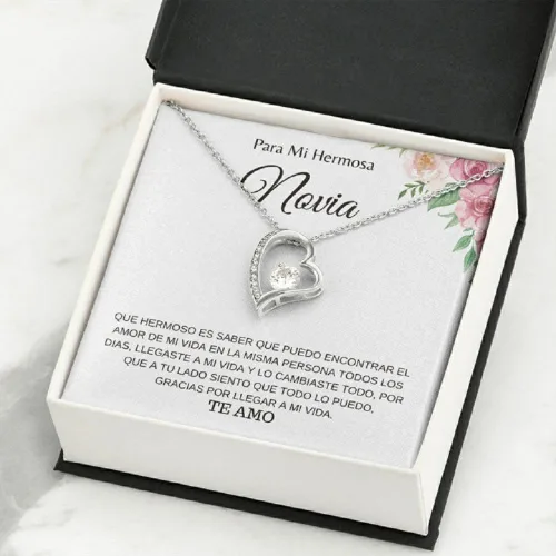 Vista 3 de Regalos para mi Novia - Quieres Ser Mi Novia, Regalo Para Mi Novia De Cumpleaños, Detalles Para Regalar A Tu Novia, Cadena Para Mama, Cajas De