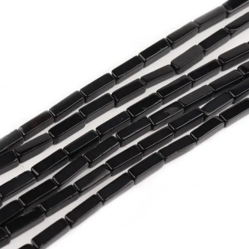 Vista 20 de Espaciador de tubo rectangular de amazonita de piedra natural de 0.157 x 0.512 in, cuentas sueltas para manualidades, pulseras, collares, joyería