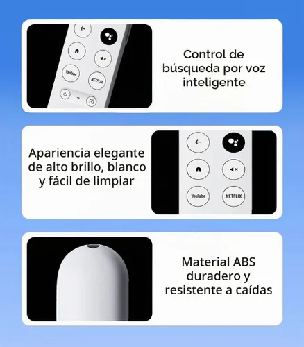 Vista 6 de Replacement Voice Remote for Google Chromecast 4K Snow HD TV, for Chromecast with Google-TV Remote, for GoogleTV HD/ 4K Snow Streaming Stick，for