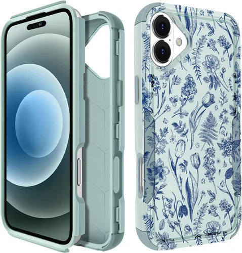 Vista 29 de Funda para iPhone SE 2020/2022/3ª generación, para iPhone 8/7, funda protectora resistente con diseño de flor linda para mujeres, hombres, niñas