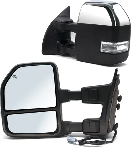 Vista 10 de ReYee Espejo lateral izquierdo del conductor para Volkswagen Beetle 2012-2019, Jetta 2011-2018, 2012-2015, 2017 Passat Mirror Glass sin placa