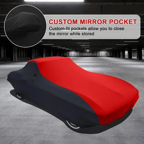 Vista 5 de Funda de automóvil para interior de repuesto para Corvette C3 1968-1982, lujosa funda de satén elástico a la medida para interior transpirable, a