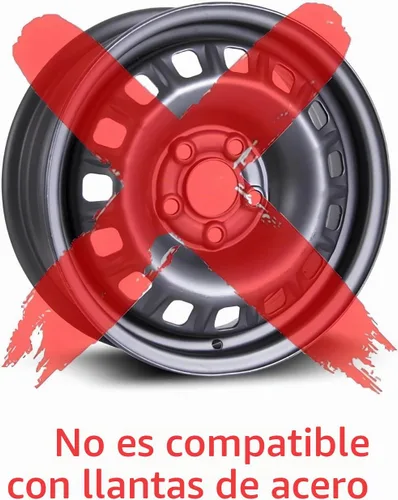 Vista 3 de OxGord Fundas de rueda de 18 pulgadas para Chevy Silverado 1500 2014-2018 (juego de 4) cubiertas de rueda impostor para ruedas ABS negro brillante