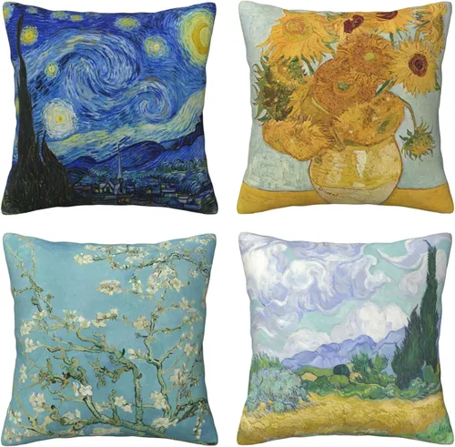 Vista 8 de Worltoldb Juego de 4 fundas de almohada de oso de Navidad con ciervo, para invierno, de Navidad, decorativas, de lino suave, funda de cojín cuadrada
