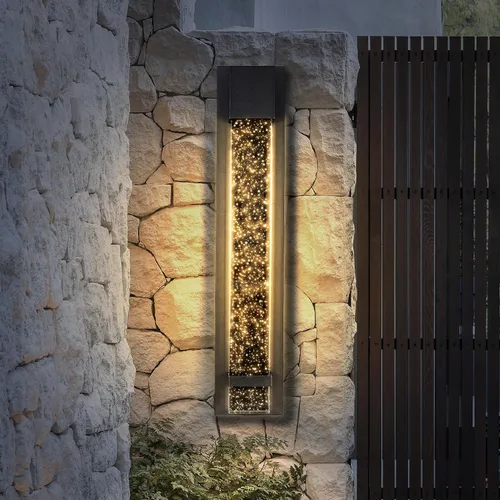 Vista 23 de ASD LED 13" Bubble Glass Wall Light Fixture, Outdoor & Indoor Seeded Sconce 3CCT, Waterproof, Dimmable, ETL Listed 12W 500LM 3000-5000K 120V