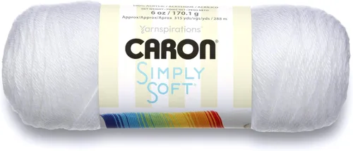 Vista 8 de Caron Simply Soft Party Lana de 3 Onzas, Rojo vivo brillante