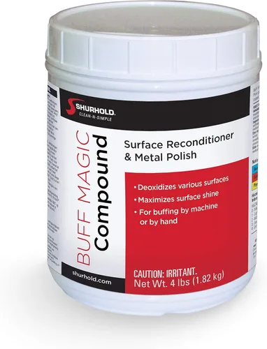 Vista 3 de Shurhold Buff Magic Compound - Ultimate Restoration for Oxidation & Rust Buffing & Polishing Pads for Metal & Gelcoat
