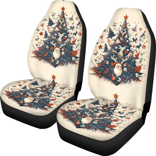 Vista 29 de Funda de asiento de automóvil con margaritas bohemias, diseño hippy arcoíris, margarita, flores, antideslizante, SUV, sedán, furgoneta, protector