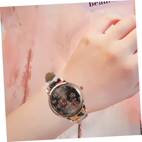 Vista 8 de SOESFOUFU Reloj de pulsera blanca para mujer, correa de cuero para niñas, relojes de pulsera para hombre, reloj digital para mujer