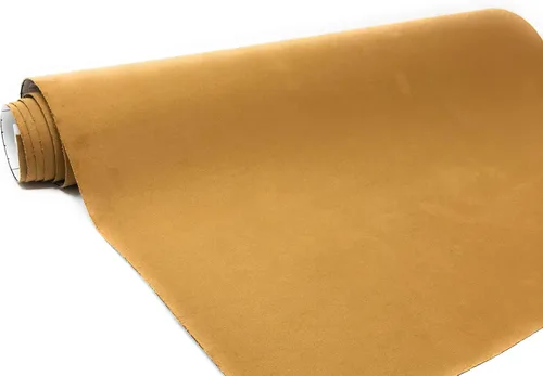 Vista 6 de Variedad de calcomanías de gamuza sedosa (ámbar) naranja amarillo, 9.8 x 55 pulgadas
