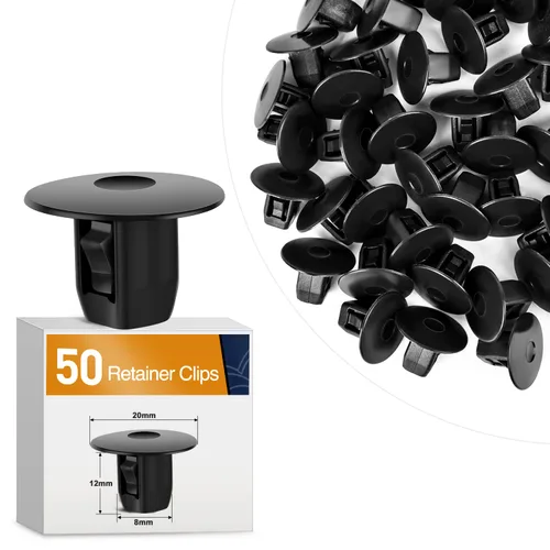 Vista 16 de GOOACC Clips de remache de nailon para guardabarros y protector de parachoques para GM, Ford y Chrysler 0.276 in, clips para carrocería