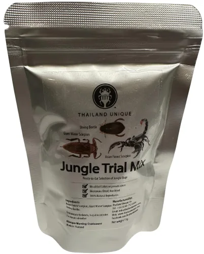Vista 11 de Thailand Unique Scorpion Mix - 15 G 3 piezas de insectos comestibles deshidratados para humanos, saludables y un gran regalo gracioso Three