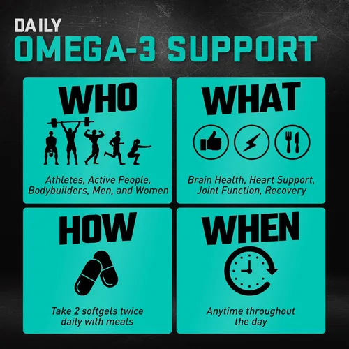 Vista 11 de JYM Supplement Science Aceite de Pescado Omega JYM 2800mg, Omega 3 de Alta Potencia, EPA, DHA, DPA para Soporte del Cerebro, Corazón
