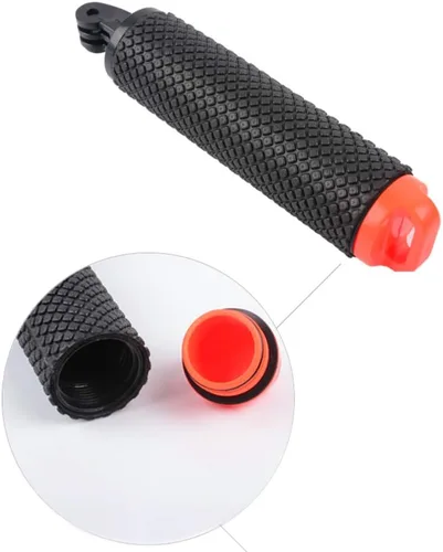 Vista 4 de Soporte de mango flotante impermeable compatible con GoPro Hero 11 10 9 8 7 6 5 Max Session 4 3+ Fusion DJI Osmo Action Cameras, naranja