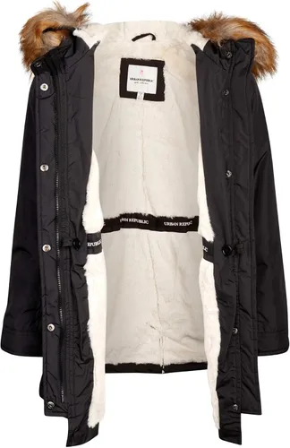 Vista 2 de URBAN REPUBLIC Abrigo de invierno para niñas, chaqueta Anorak pesada con forro Sherpa (4-16)