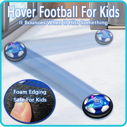 Vista 7 de JRD&BS WINL Juguetes de Pelota de Fútbol Flotante para Niños y Niñas, Pelota de Fútbol Flotante Recargable con Luces LED, Juego de Fútbol de Aire