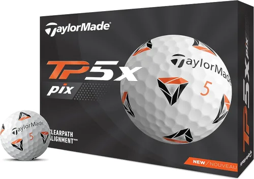 Vista 7 de Pelotas de golf TaylorMade TP5 & TP5x (blanco, amarillo, Pix)