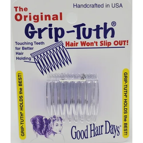 Vista 7 de Good Hair Days Grip‑Tuth Tuck Comb – Peine antideslizante de 1 1/2 ″ para todo tipo de cabello, seguro para todos los días, ocasiones especiales