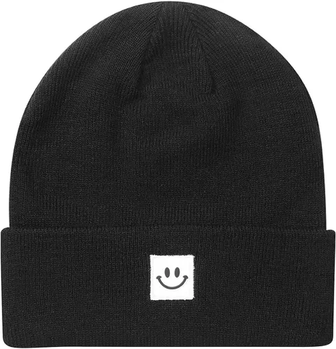 Vista 5 de MaxNova Gorro de punto con cara sonriente para hombres/mujeres