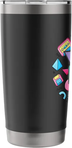 Vista 4 de Back to the 90s Retro 90s Nostalgia Stainless Steel Insulated Tumbler