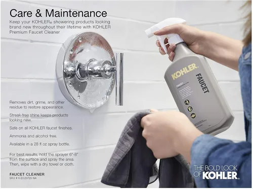 Vista 2 de KOHLER 45415-AG-CP - Ducha de mano de cambio, cromo pulido