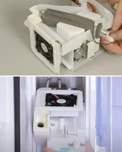 Vista 5 de Repuesto del motor del ventilador de la máquina de hielo DA31-00070E U66R12MS1AB-52K09 para refrigerador Samsung ClimaTek, reemplazo 3516332