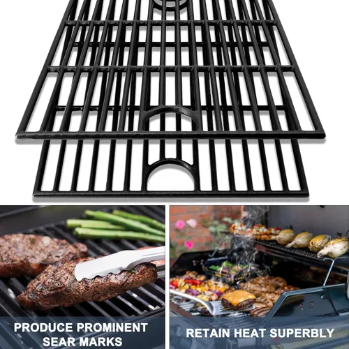 Vista 5 de Rejillas de repuesto de 17 pulgadas para Nexgrill 4 Burner 720-0830H, 720-0783E, 720-0830X, 5 quemadores 720-0888N, 720-0888, 720-0888S, Charbroil