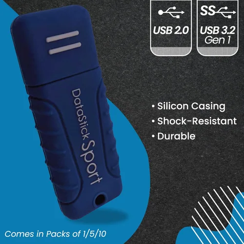 Vista 4 de Centon Electronics 32GB USB 3.0 Datastick Sport, Azul (S1-U3W2-32G)
