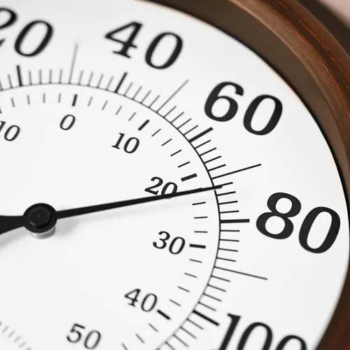 Vista 2 de Termómetro higrómetro para exteriores, termómetro inalámbrico de 8 pulgadas, termómetro de interior para temperatura del hogar, sin batería