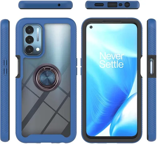 Vista 65 de Funda compatible con Xiaomi Poco X3 NFC, compatible con Xiaomi Poco X3 Pro/Poco X3 Ring Stand 3 en 1, color negro