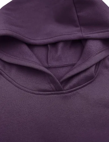 Vista 5 de Orchidays Sudaderas básicas de manga larga con capucha para mujer, sudaderas ajustadas de gran tamaño con bolsillo