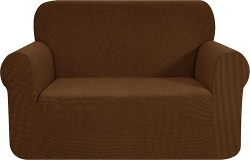 Vista 7 de CHUN YI - Funda elástica de 1 pieza para sillón grande, funda protectora suave de Jacquard con elastano, detalle de cuadros y parte inferior